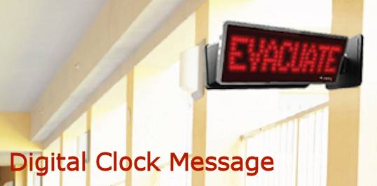Digital-Clock-Message